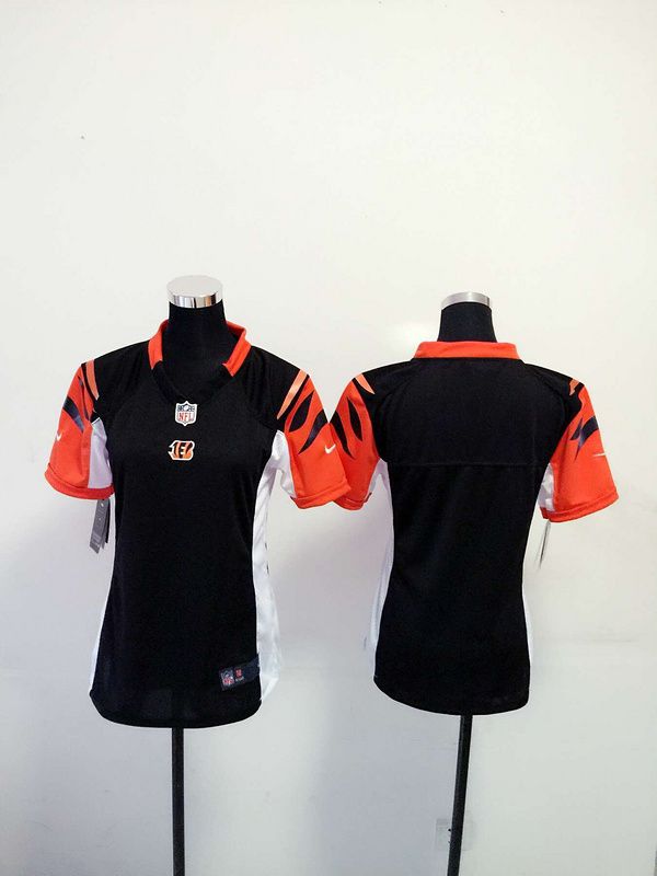 Women Cincinnati Bengals Blank Black Nike NFL Jerseys->->Women Jersey